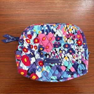 Vera Bradley - Colorful Impressionista Small Zip Cosmetic In EUC About 8x6 In